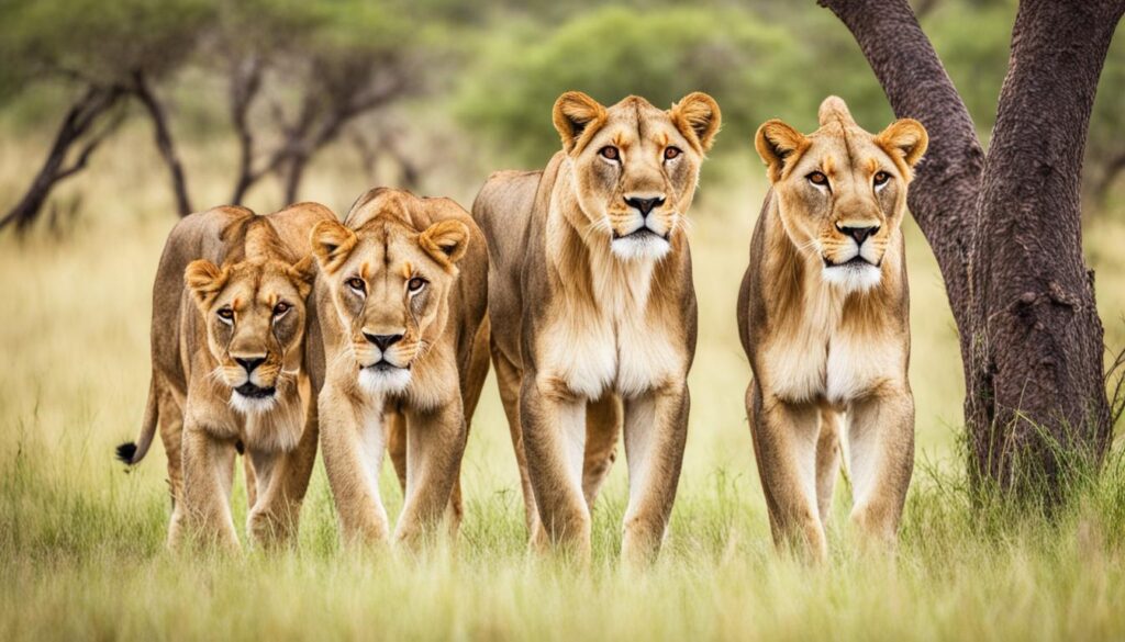 Maneless Lions in Tsavo