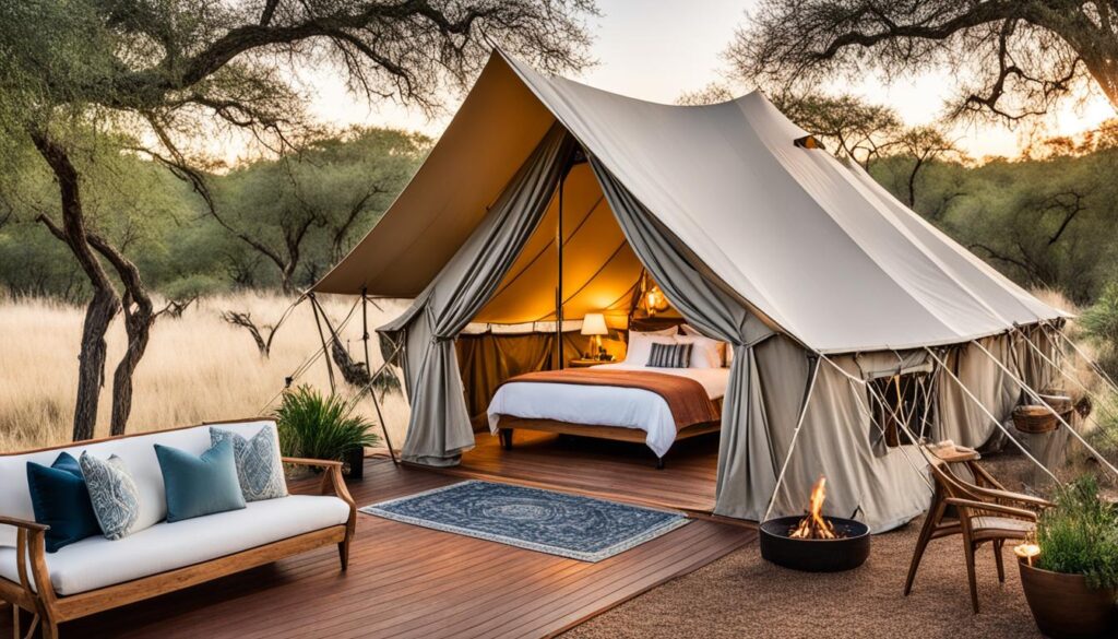 luxury accommodations on safari